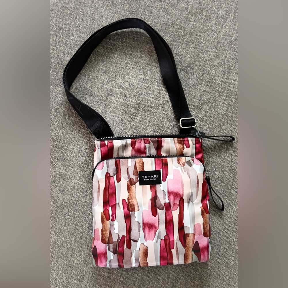 Tahari Watercolor Patterned Crossbody Bag